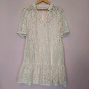 H&M Cream Lace Dress